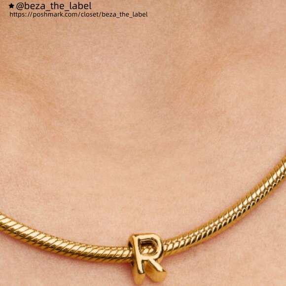 Pandora Letter R Alphabet Mini Charm|Pendant - Picture 4 of 5